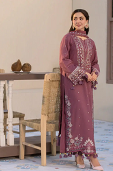 ALLYS - Winter 3PC Dhanak Embroidered Suit- BFB0290